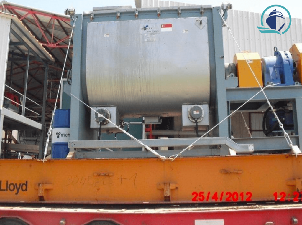 Rizzaggio e fumigazione delle navi 15 ancoraggio della macchina